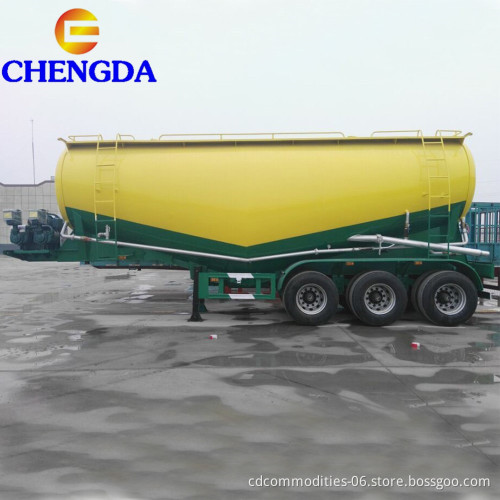 Chengda 45m3 54 Ton Six Big Double Rambers تحميل الوزن الأسمنت Semi Semi للبيع